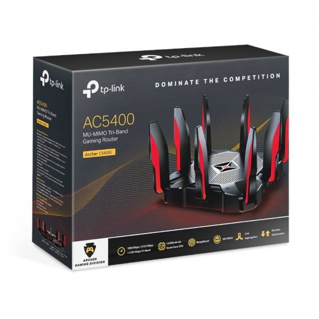 TP-LINK ARCHER-C5400X AC5400 MU-MIMO Tri-Band Gaming Router