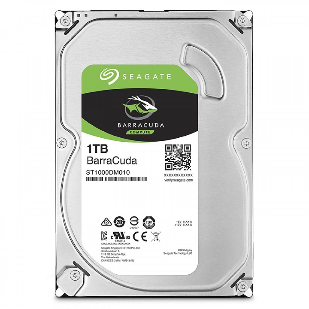 SEAGATE 1TB 3.5" 7200RPM 64MB SATA3  PC HARDDİSK BARRCACUDA ST1000DM010