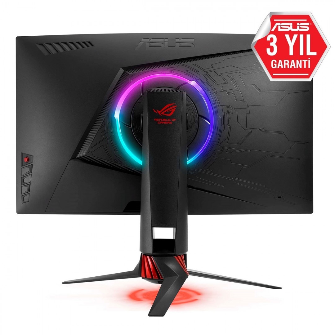 ASUS 27" VA ROG STRIX XG XG27VQ 1MS 144HZ DVI HDMI DP 1920X1080 KAVİSLİ GAMING MONİTÖR SİYAH