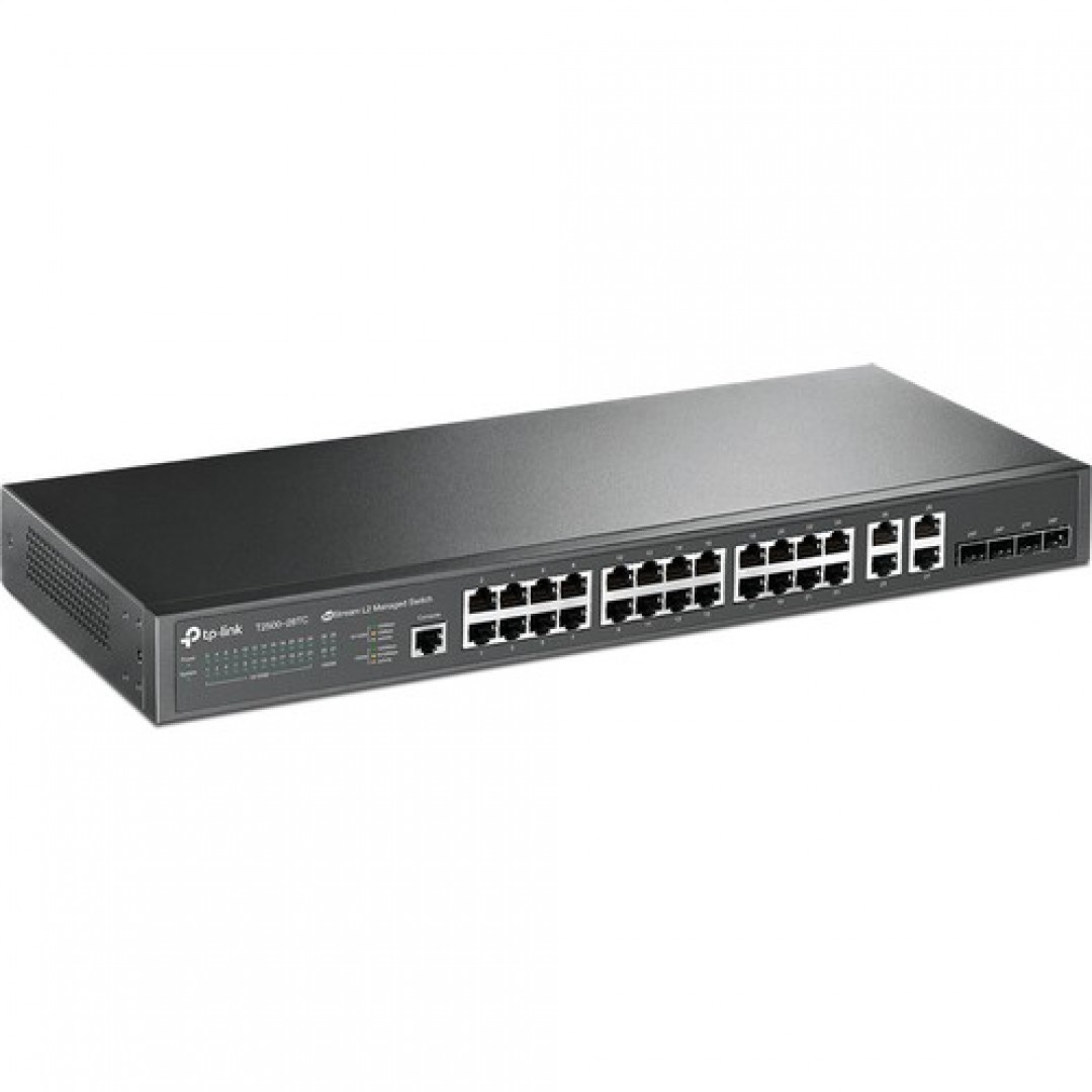 TP-LINK 24port Gigabit T2600G-28SQ 4x 10G SFP Yönetilebilir Switch