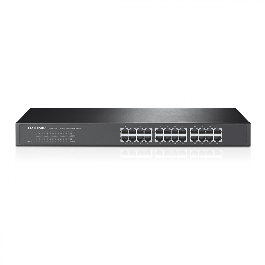 TP-LINK 24port TL-SF1024 10/100 Yönetilemez Switch RackMount