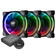 Thermaltake Riing Plus 14 Adreslenebilir RGB Ledli 3x140mm Fan + Kontrolcülü Kasa Fanı Kiti