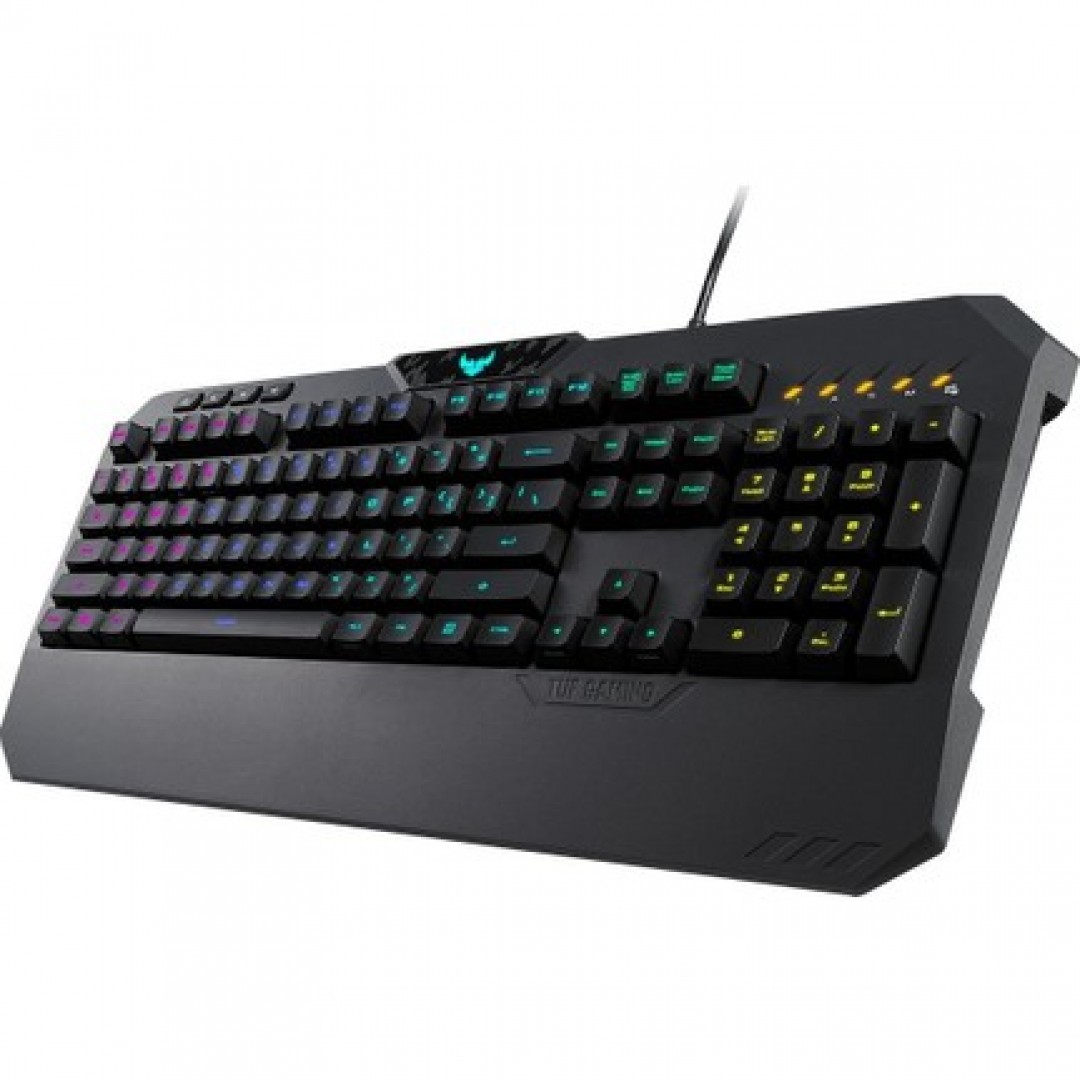 ASUS Q TRK RA02 TUF GAMING K5 Kullanışlı Mech-Brane tuş anahtarları Aura Sync aydınlatma RGB Klavye