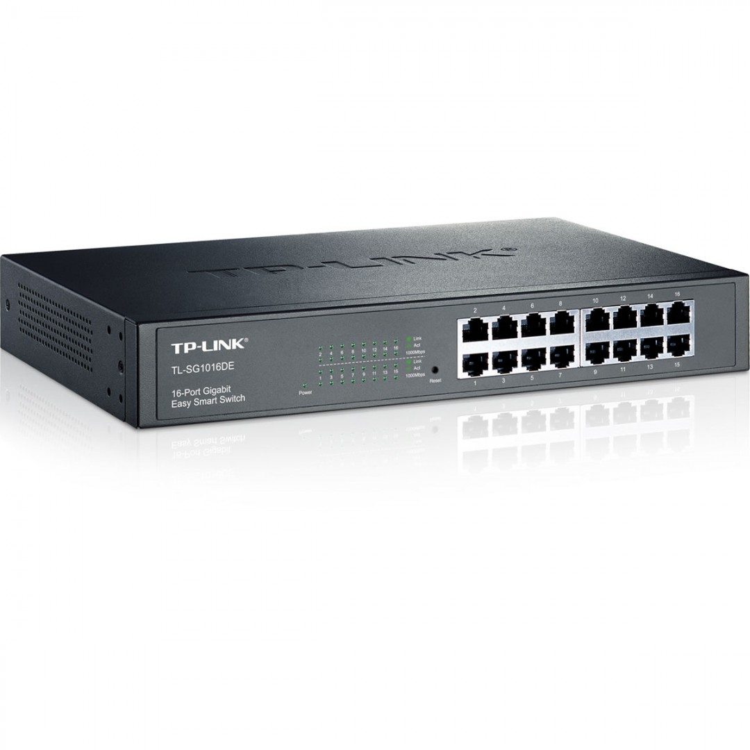 TP-LINK 16port TL-SG1016DE GIGABIT Yönetilebilir Swicth Masaüstü