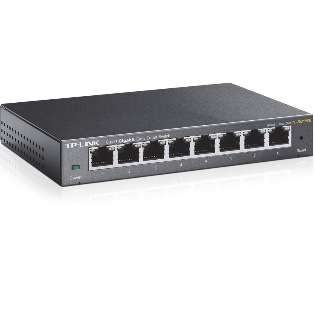 TP-LINK 8port TL-SG108E Gigabit Yönetilebilir Switch Desktop