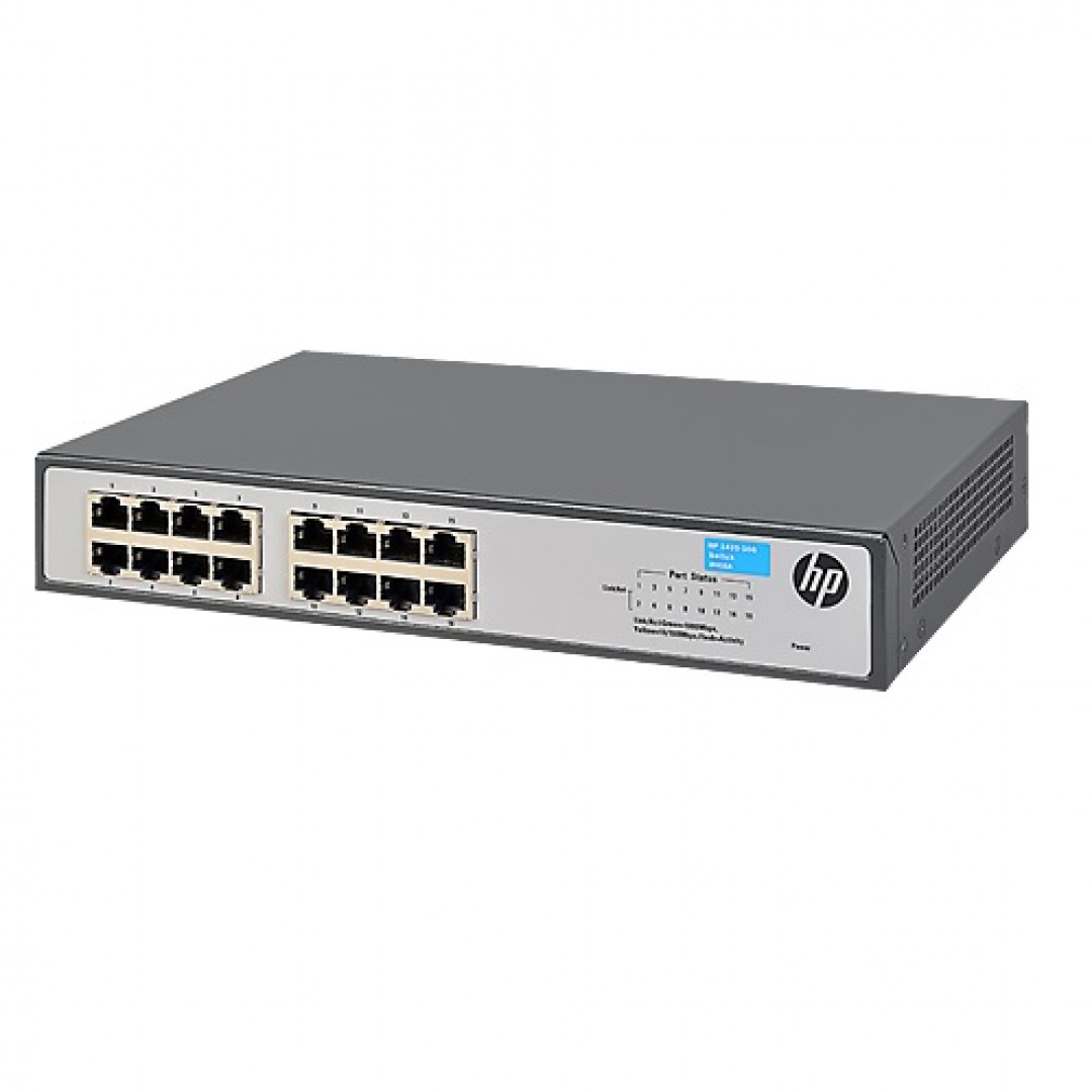 HPE 16port 1420-16G JH016A GIGABIT Yönetilemez Switch Masaüstü