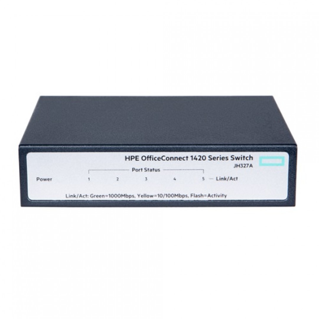 HPE 5port 1420 5G JH327A GIGABIT Yönetilemez Switch Masaüstü