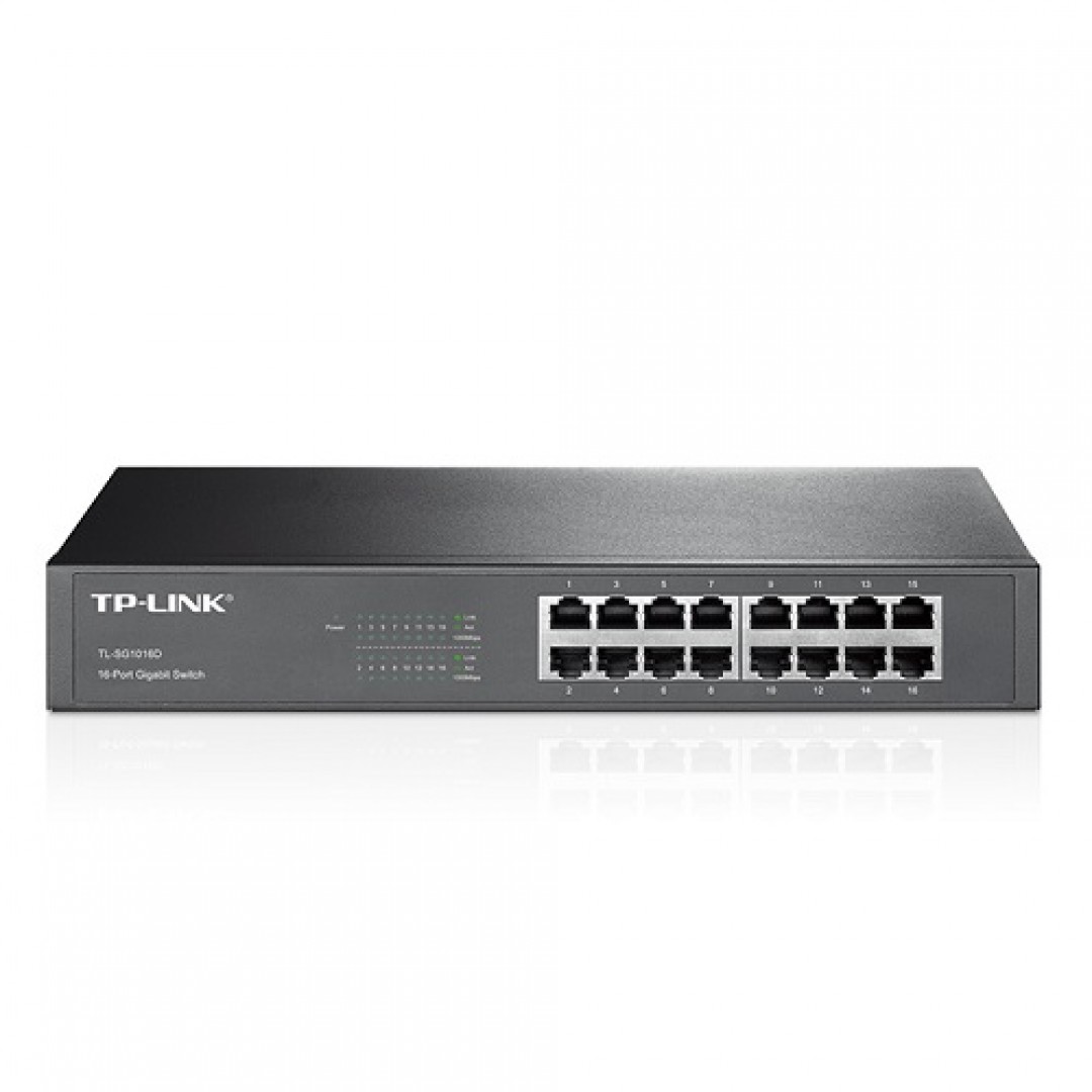 TP-LINK 16port TL-SG1016D GIGABIT Yönetilemez Switch RackMount