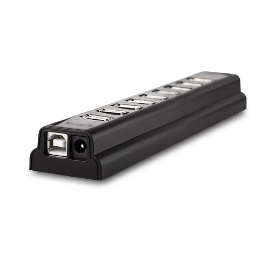 S-LINK SL-U110 (SL-H105) 10port USB 2.0 Siyah USB Çoklayıcı Hub Adaptörlü