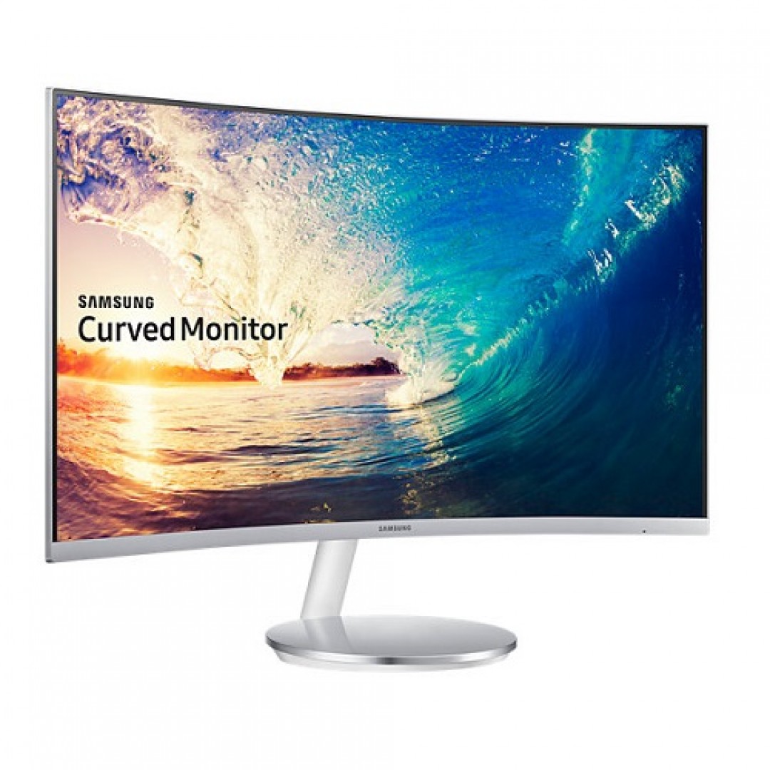 SAMSUNG 27" LED LC27F591FDMXUF 4MS 60Hz HDMI-DP (1920 X 1080) KAVİSLİ Monitör Gümüş Beyaz