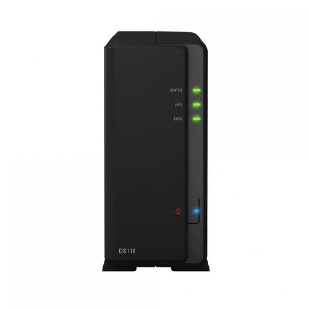 SYNOLOGY 1x DS118 Realtek QC 1.4ghz 1gb Glan USB 3.0 Nas Server (Disksiz) (14tb Kapasite)