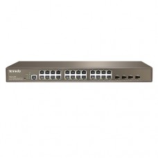 TENDA 24port 370w FULL PoE TEG3224P GIGABIT 4X SFP Yönetilemez Switch