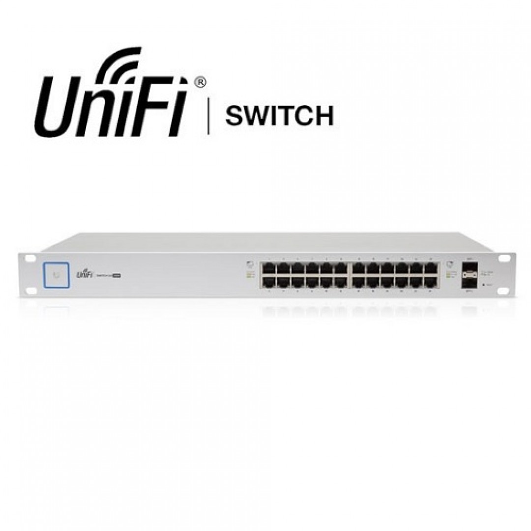 UBIQUITI (UBNT) 24port 250w FULL PoE US-24-250W GIGABIT 2X SFP Yönetilebilir Switch