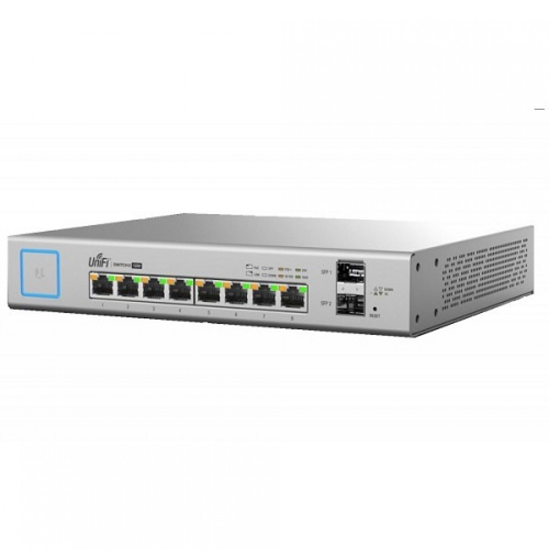 UBIQUITI (UBNT) 8port 150w FULL PoE US-8-150W Gigabit 2x SFP Yönetilebilir Switch