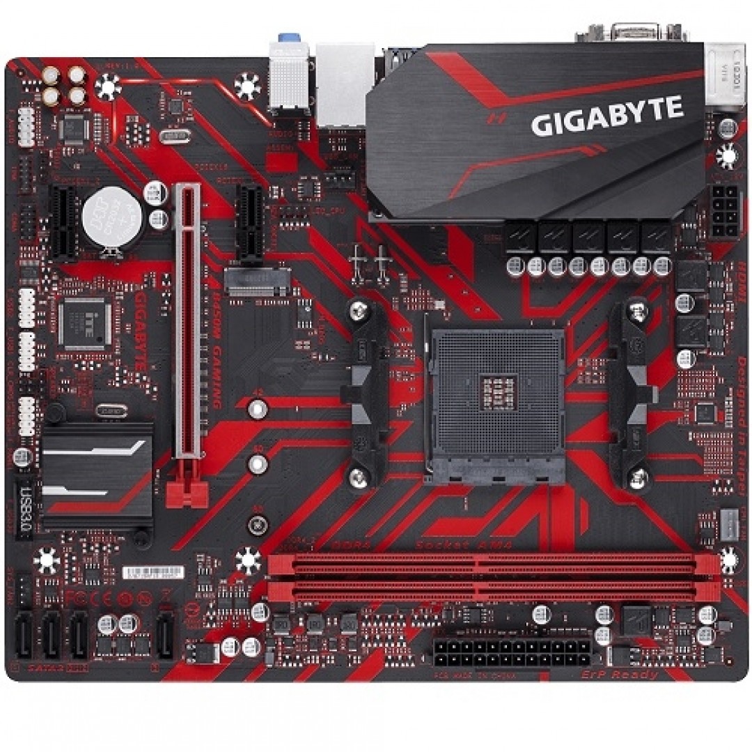 GIGABYTE B450M-GAMING DDR4 SATA3 M2 PCIe NVME HDMI DVI PCIe 16X v3.0 AM4 mATX