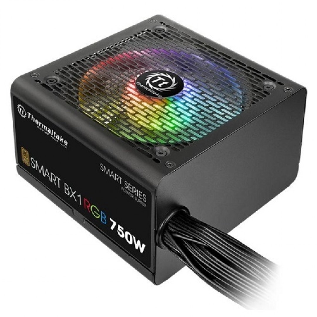 THERMALTAKE 750W 80+ Bronze SMART BX1 RGB PS-SPR-0750NHSABE-1 14CM FANLI APFC POWER SUPPLY