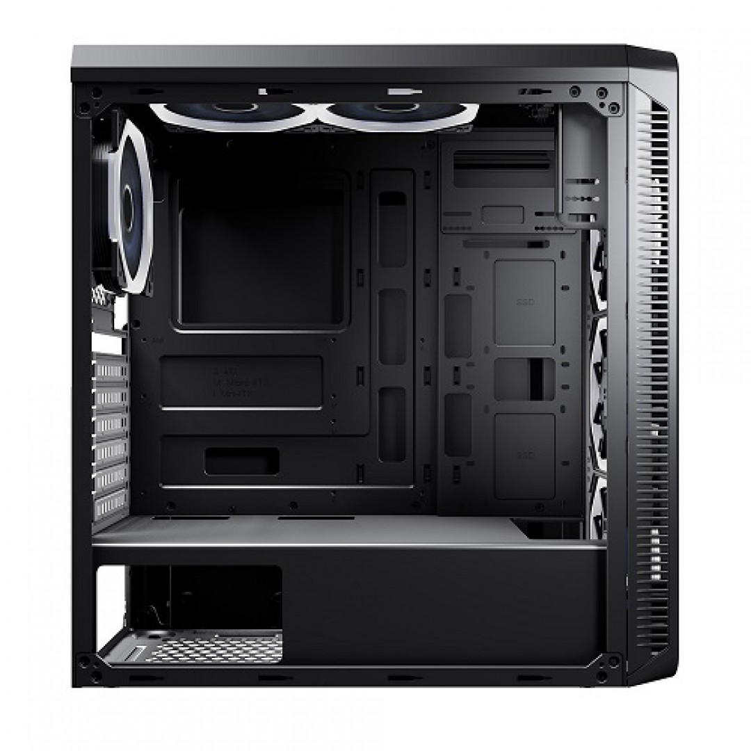 PowerBOOST POWERSIZ VK-G3904S GAMING MID-TOWER KASA SİYAH