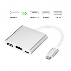 CODEGEN 0.15metre CDG-CNV39 Type-C & HDMI,USB 3.0,Type-C Çevirici Adaptör Gümüş 1080p