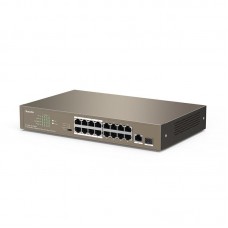 TENDA 16 portlu 10/100Mbps +1 Gigabit/SFP Slots Switch With 16-Port PoE