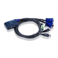 ATEN CS62U-A7 2-PORT USB VGA/AUDIO CABLE KVM SWITCH