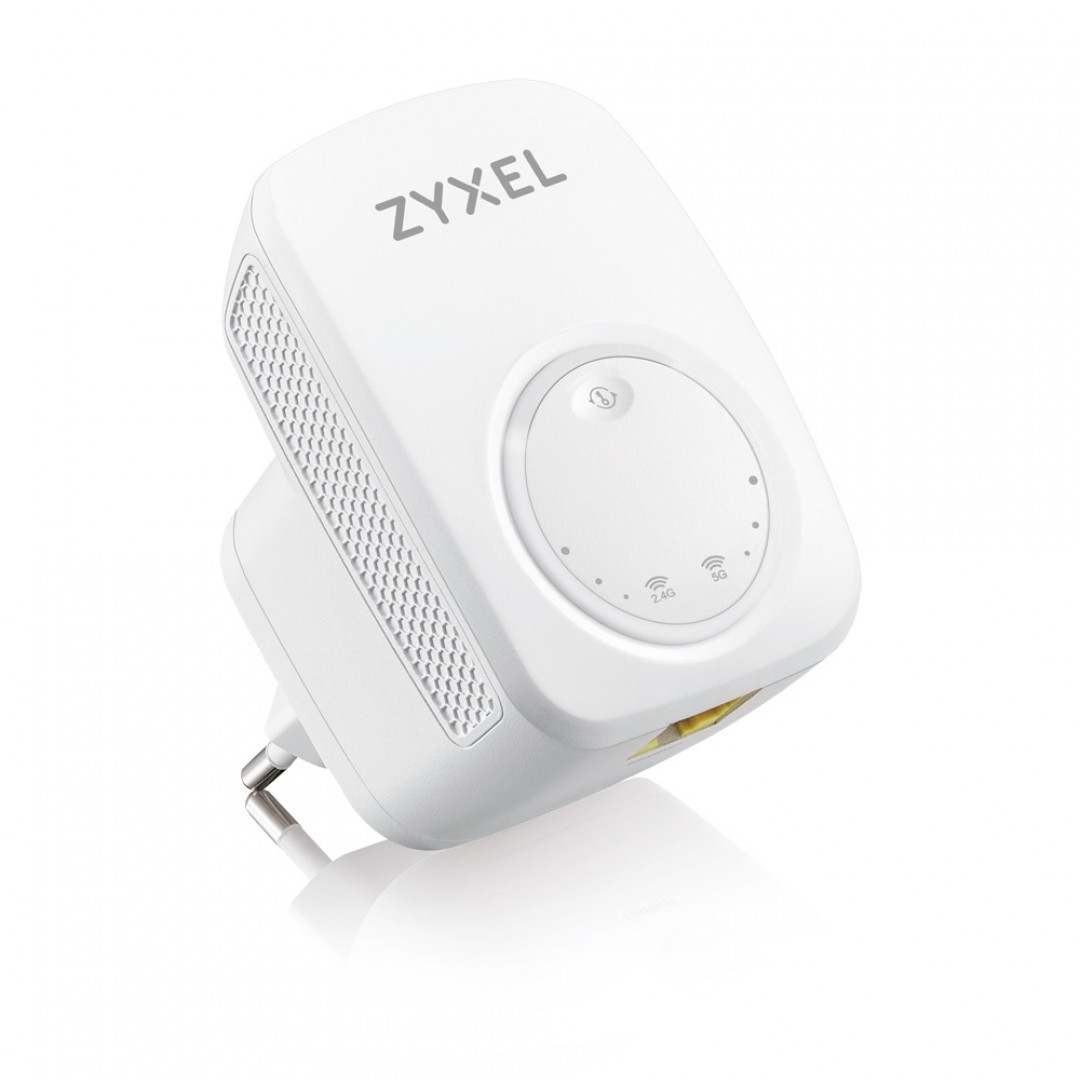 ZyXEL WRE6505 v2 750mbps AC750 Dual Band Mesafe Genişletici EV Ofis Tipi Access Point Priz Tip