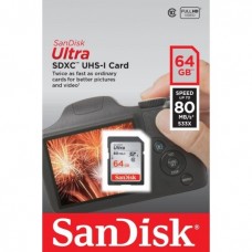 64 GB SANDISK SDSDUNC-064G-GN6IN 80/MB 64GB ULT SD C10