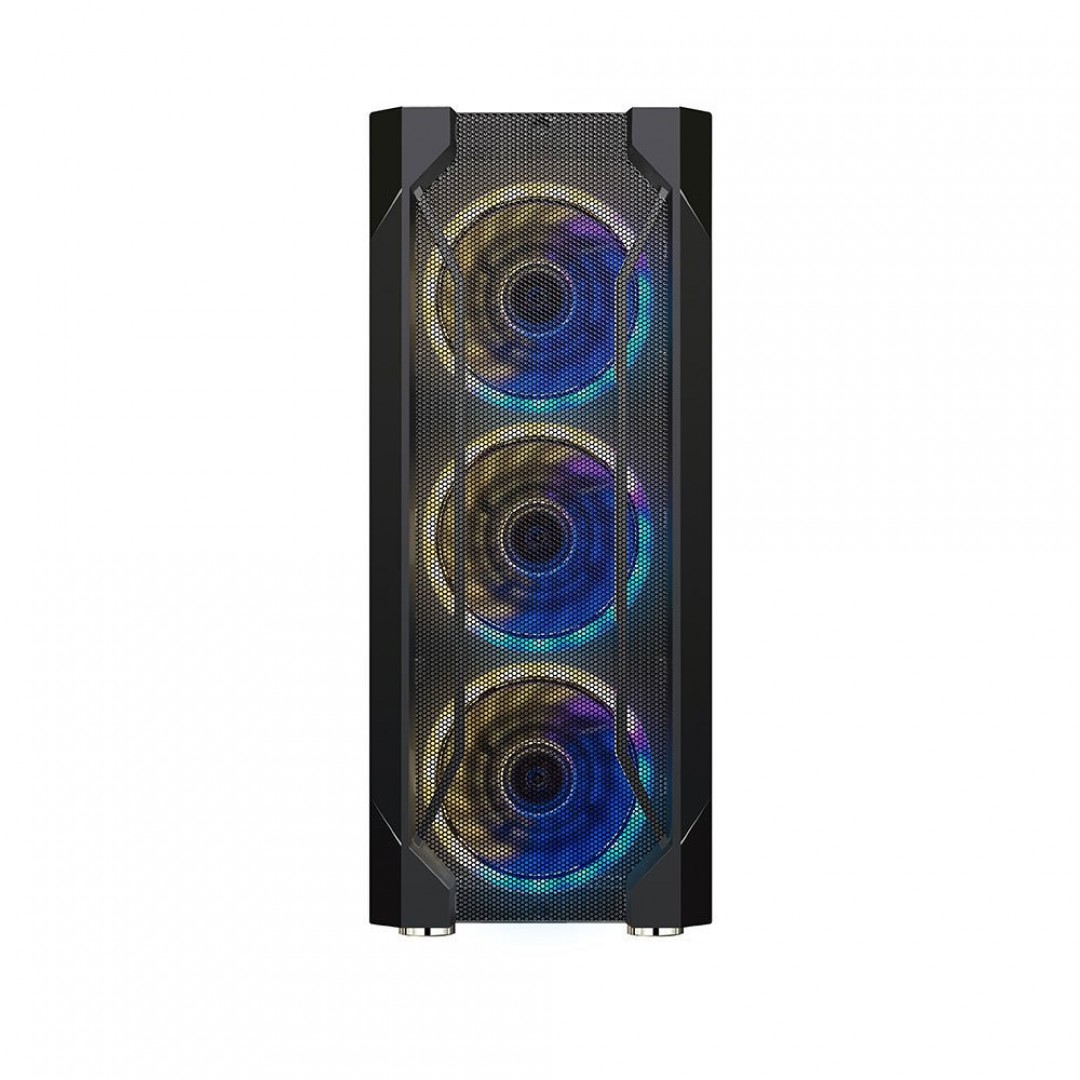 GAMEBOOSTER POWERSIZ GB-L06B RGB GAMING MID-TOWER KASA SİYAH