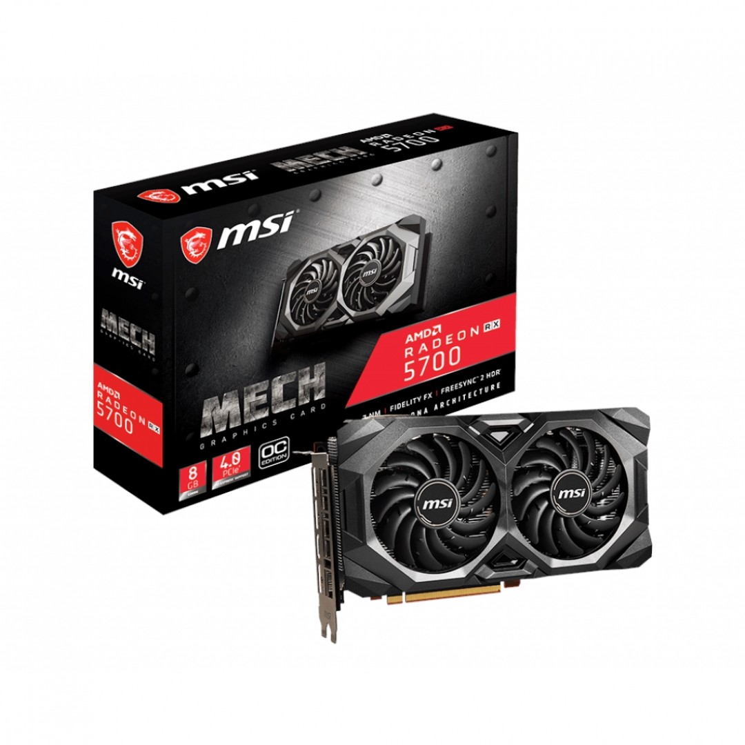 MSI 8GB RX5700 MECH OC GDDR6 256bit HDMI DP PCIe 16X v4.0