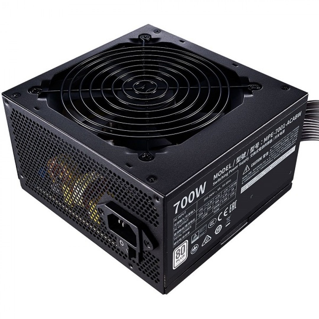 COOLERMASTER 700W 80+ MWE MPE-7001-ACABW-EU 12CM FANLI APFC POWER SUPPLY