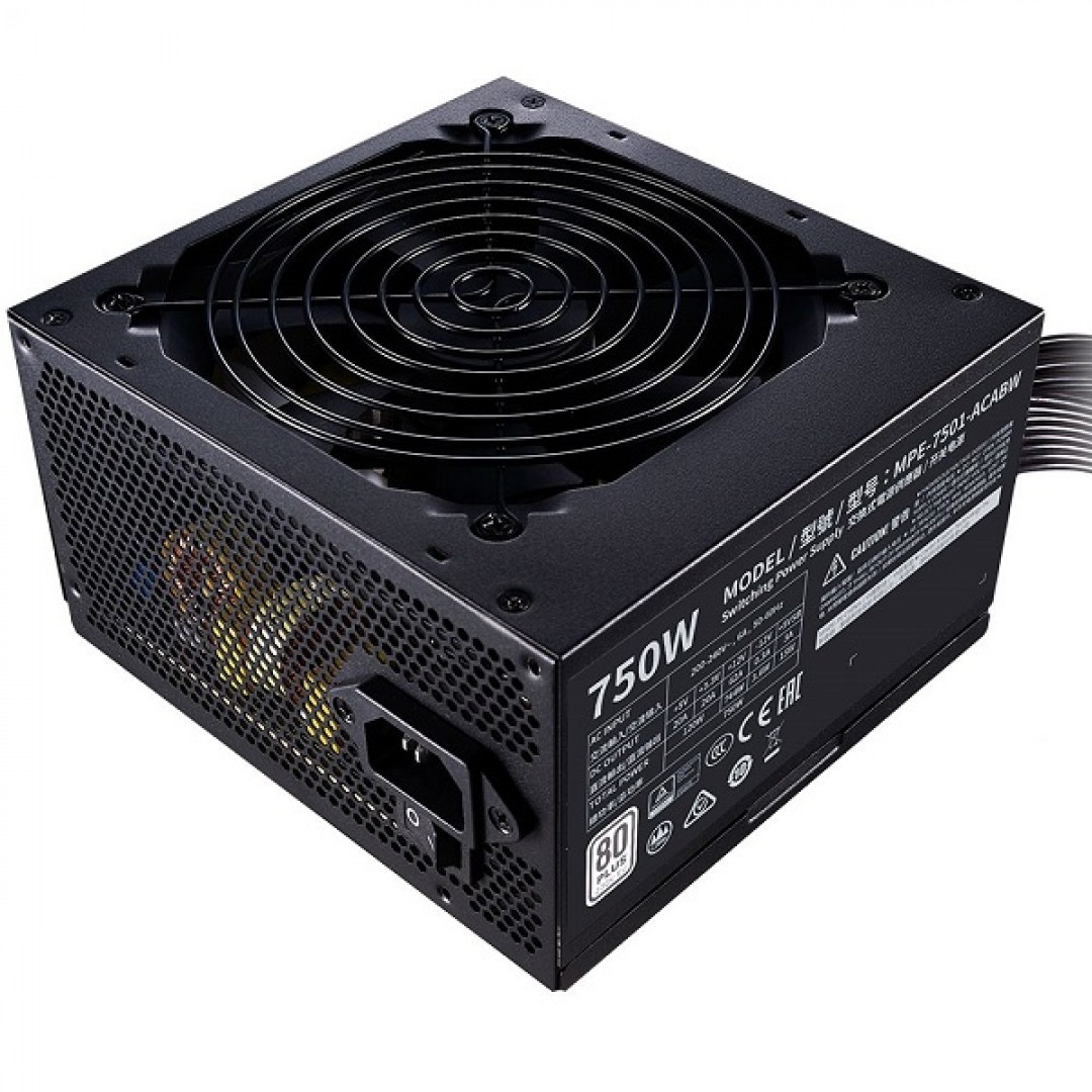 COOLERMASTER 750W 80+ MWE MPE-7501-ACABW-EU 12CM FANLI APFC POWER SUPPLY