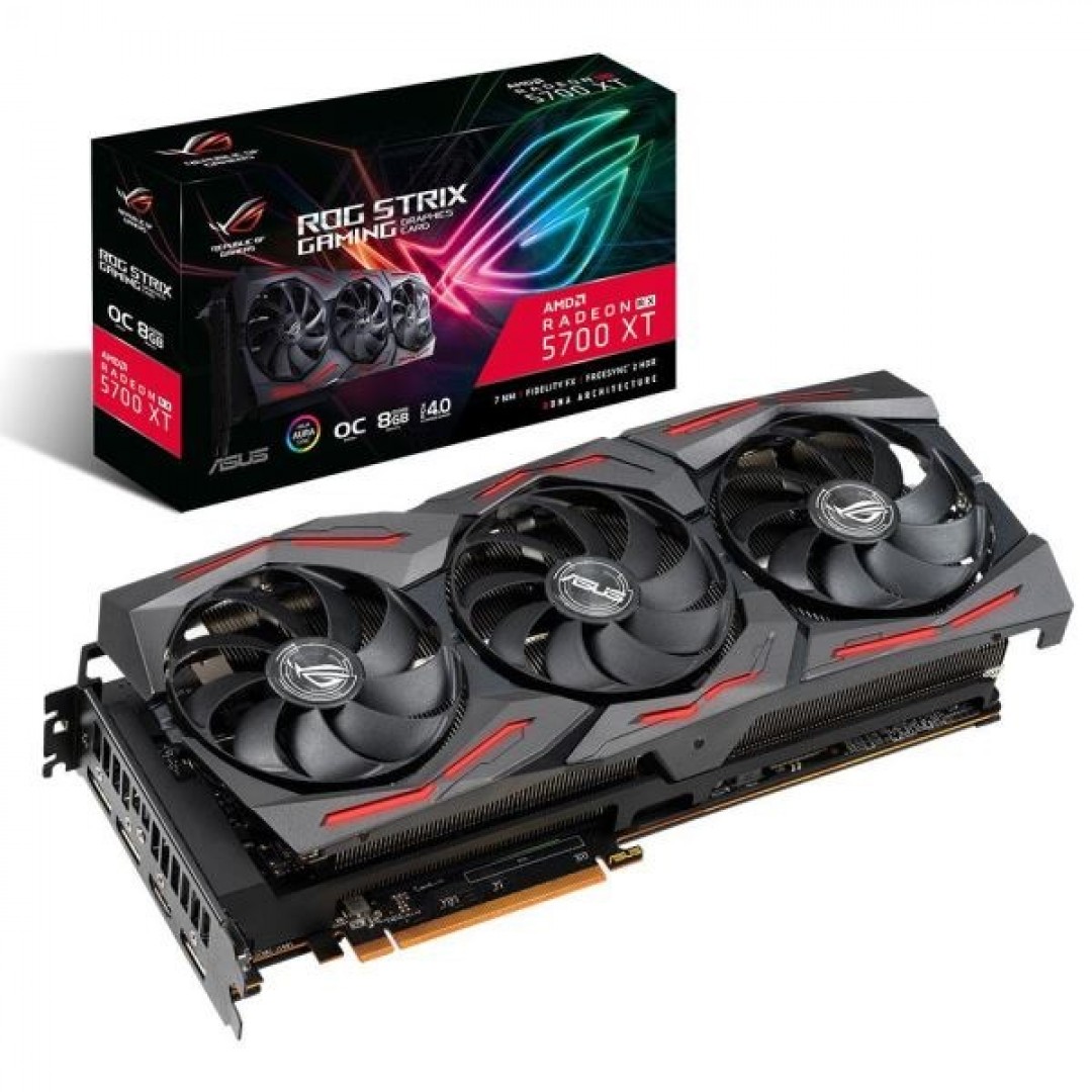 ASUS RX5700XT 8GB GAMING RX5700XT-O8G-GAMING GDDR6 256bit HDMI DP PCIe 16X v4.0