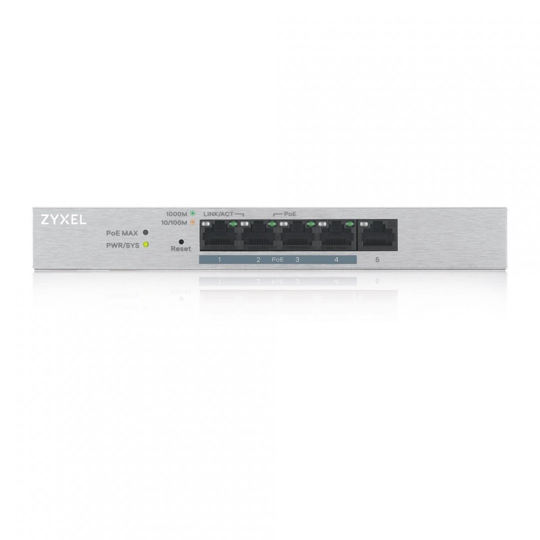 ZyXEL 5port 60w FULL PoE GS1200-5HP GIGABIT Yönetilebilir Switch Desktop