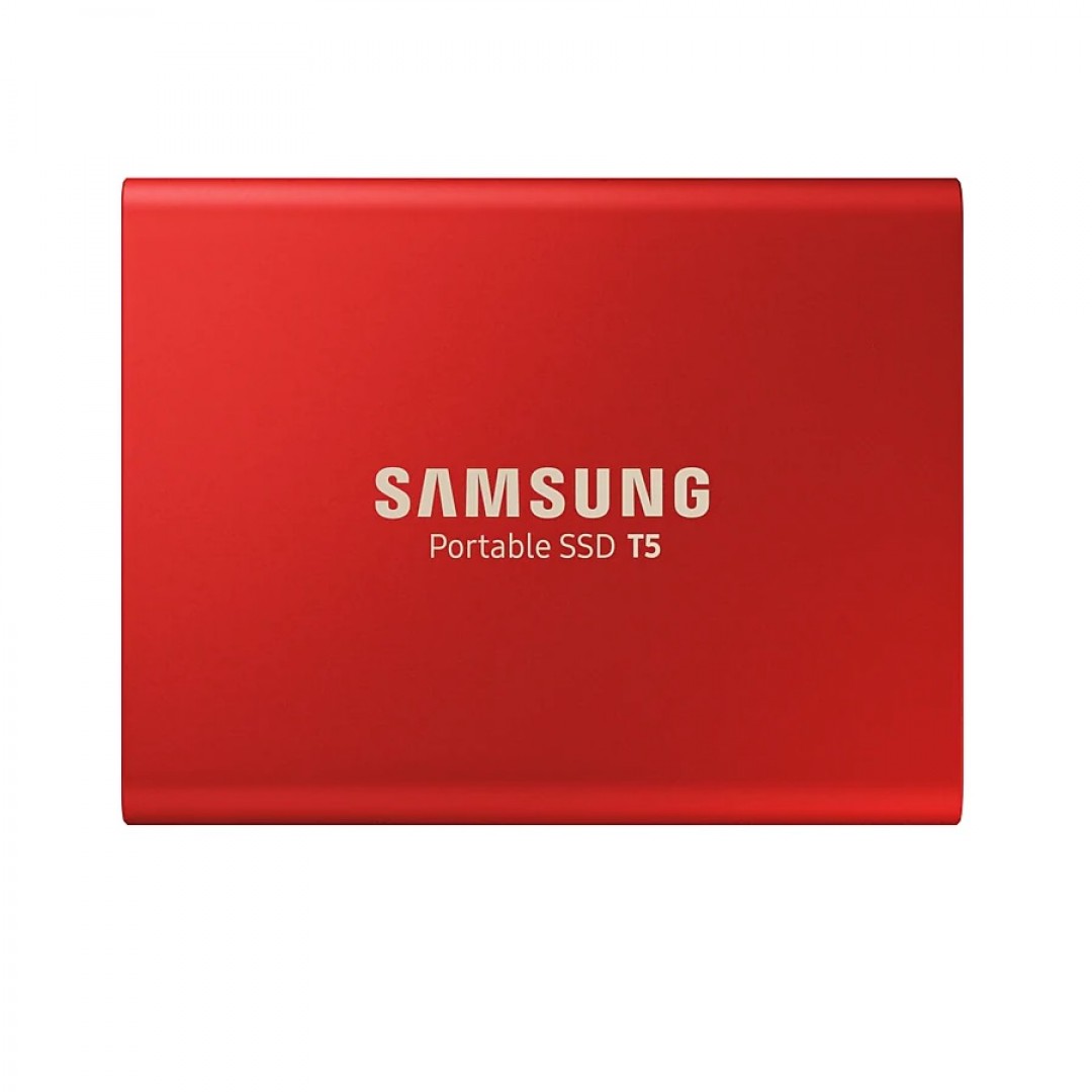 SAMSUNG 500GB SSD 2,5" T5 MU-PA500R/WW USB 3.0 Harici Harddisk Kırmızı