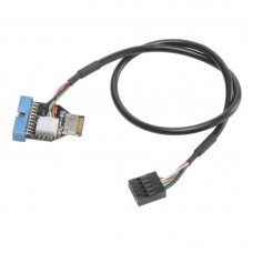 Akasa Internal USB 3.1 Gen2 to USB 3.1 Gen1 19Pin Dönüştürücü Kablo AK-CBUB38-40BK