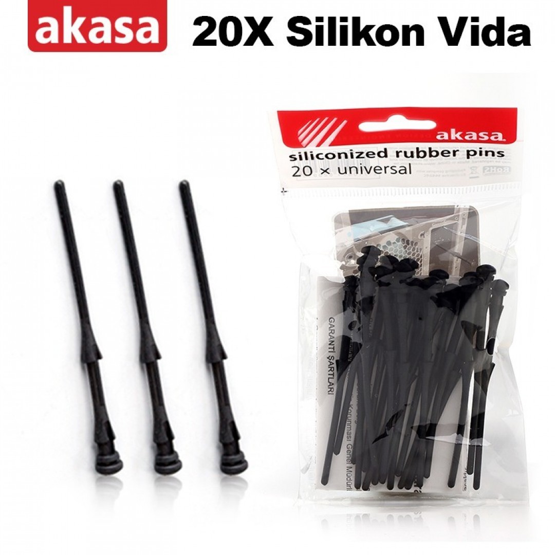 Akasa 20 x Sessizleştirici Silikon Fan Vidası AK-MX003