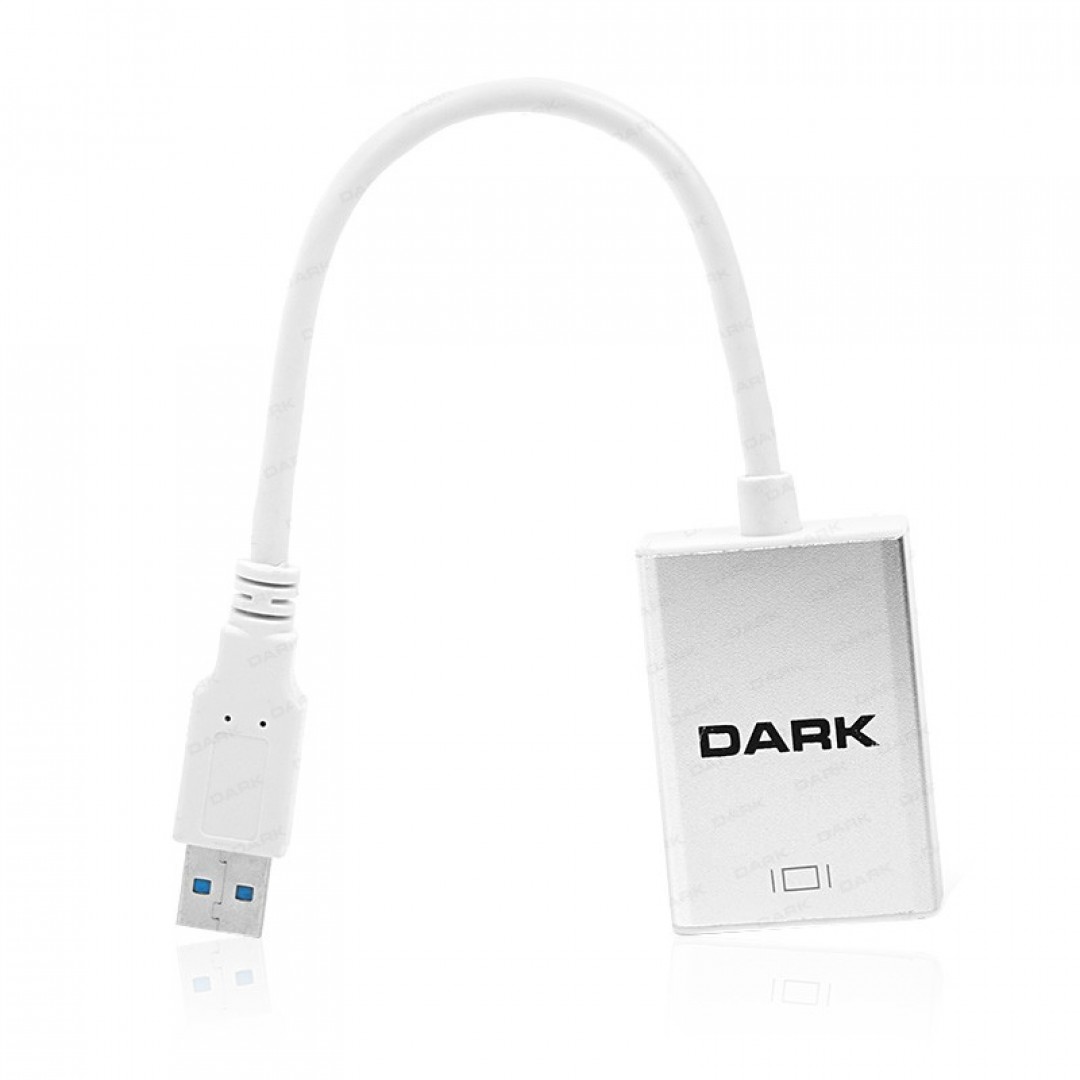 DARK 0.15metre UGA33 DK-AC-UGA33 USB & HDMI Çevirici Adaptör Gümüş