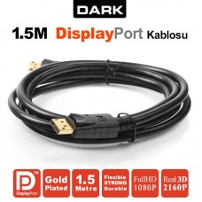 Dark 1.5 Metre DisplayPort Kablo 1080P (Altın Uçlu) DK-CB-DPL150