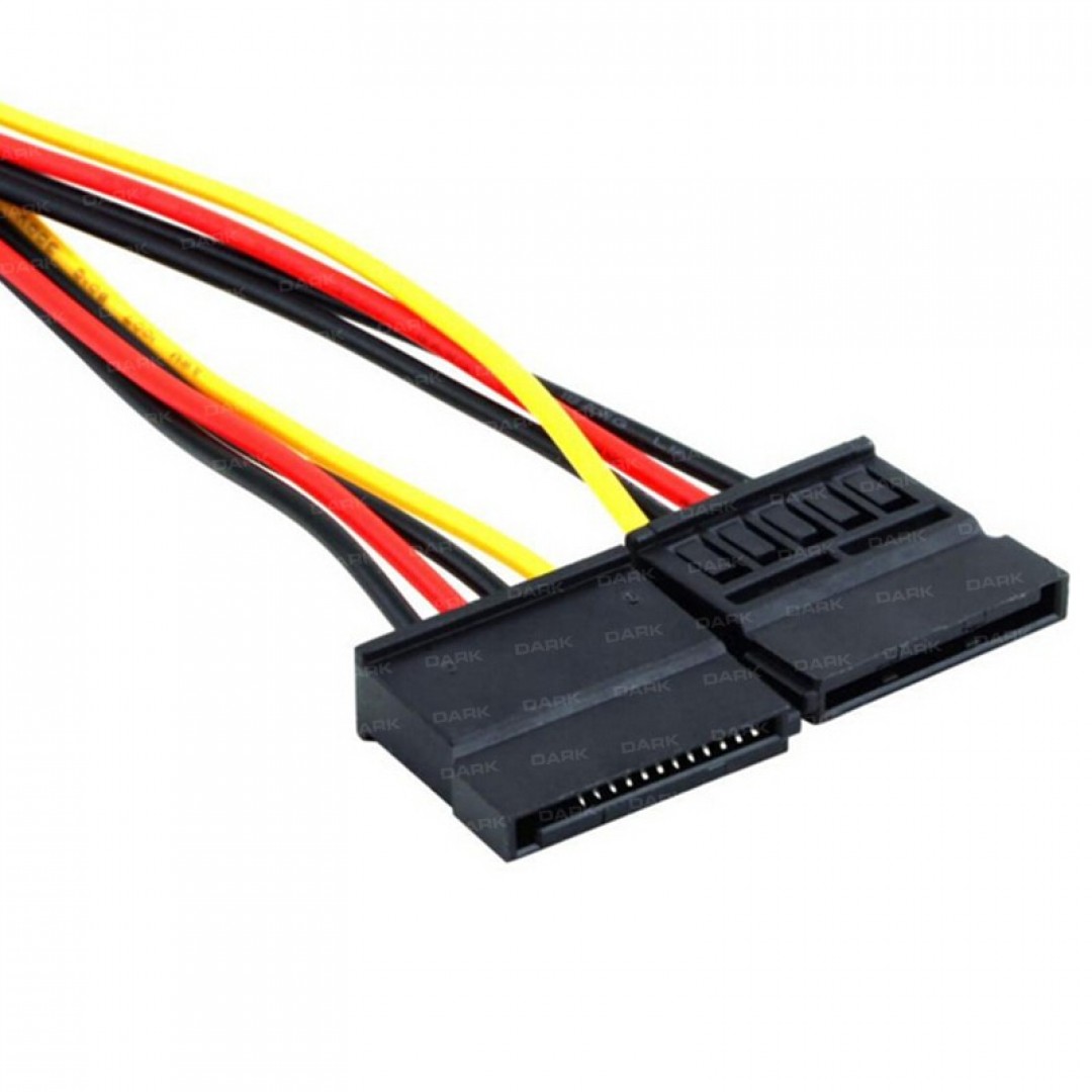 Dark P102 4Pin Molex - 2x15Pin SATA Dönüştürücü Kablo