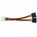 Dark P102 4Pin Molex - 2x15Pin SATA Dönüştürücü Kablo