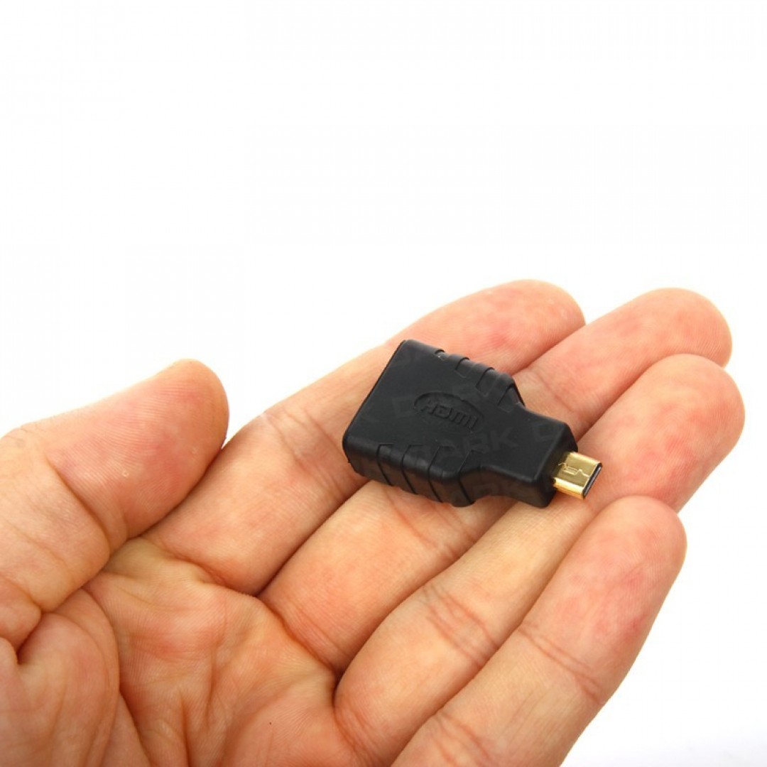 Dark Micro HDMI-HDMI Dönüştürücü HDMI Dişi-Micro HDMI Erkek