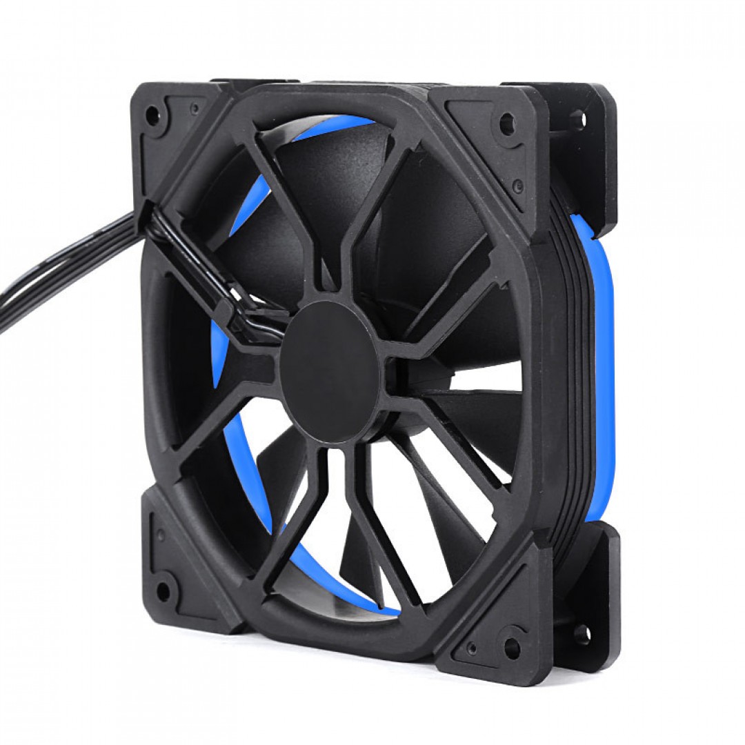 Dark 120mm Solid RING Mavi LED Fan