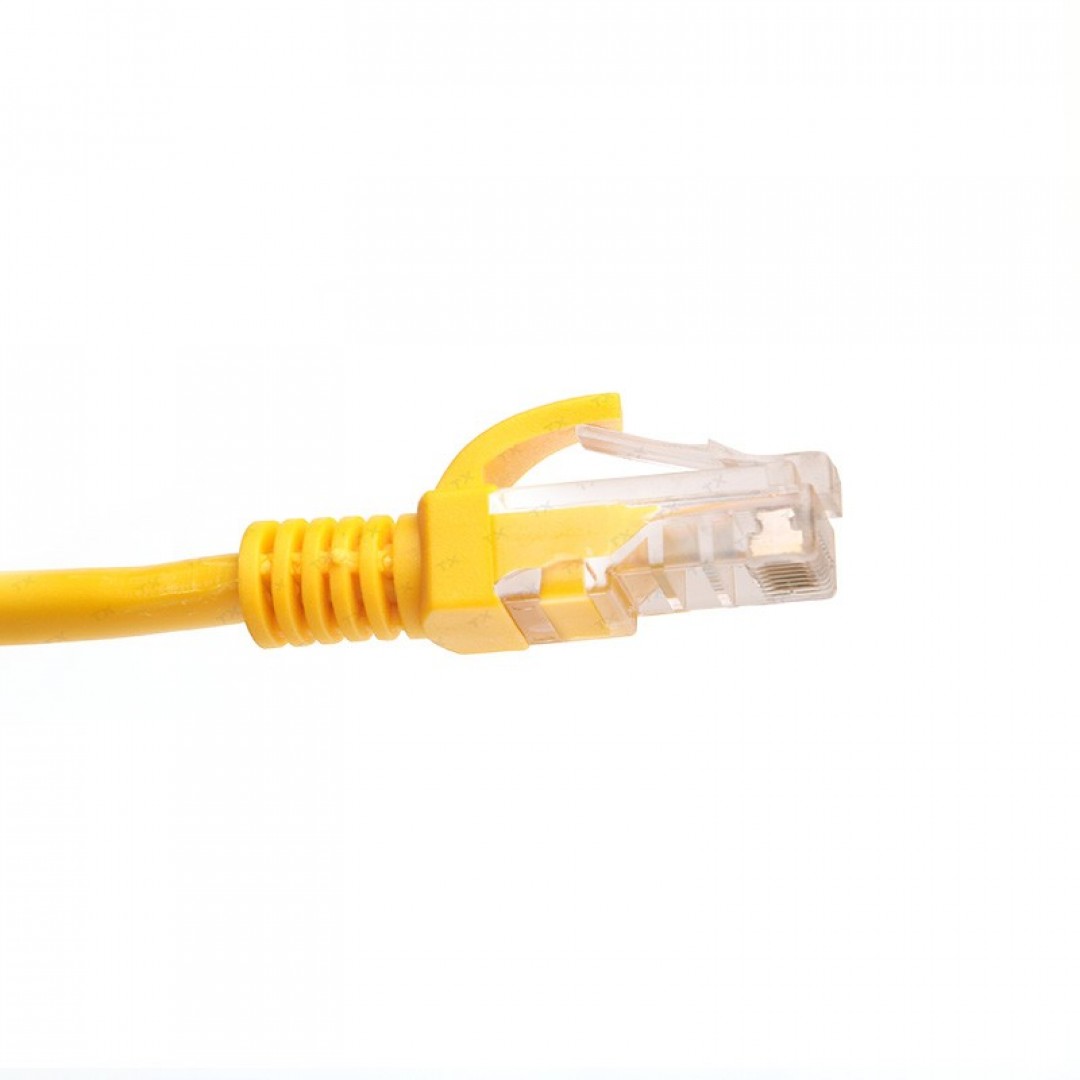 TX 1M Cat5E CCA Solid UTP Sarı Network Kablosu