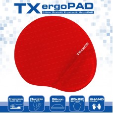 TX ErgoPad Plus Bilek Jel Destekli Kırmızı Mousepad (250x220x5mm)