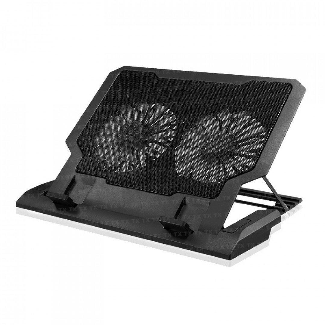 TX ErgoDUO 14cm Dual LED FAN'lı ,5 x Yükseklik Ayarlı,2 x USB, 11"-17" Notebook Soğutucu ve Stand