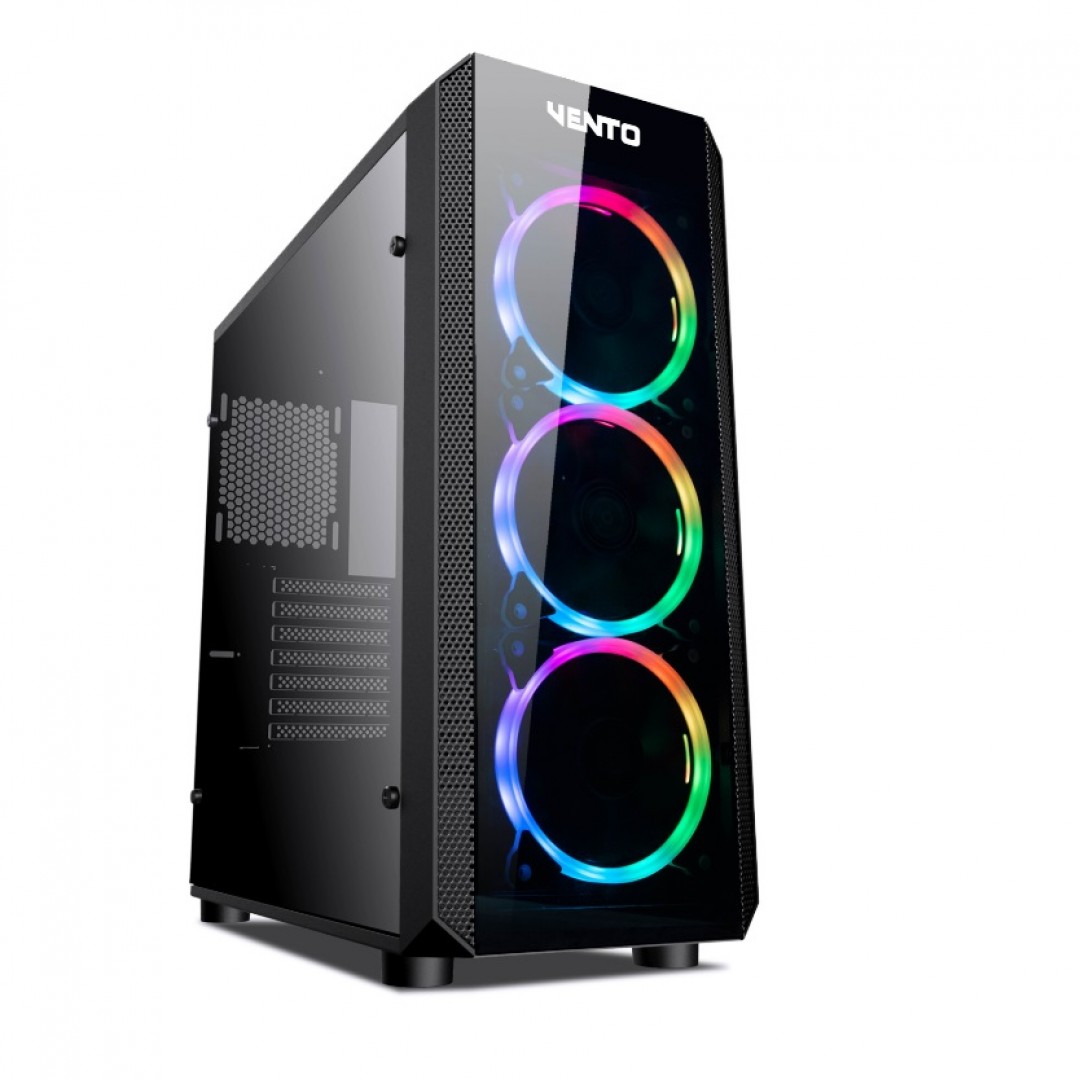 VENTO 700W VG04FE 3 X RGB FANLI GAMING E-ATX KASA Siyah