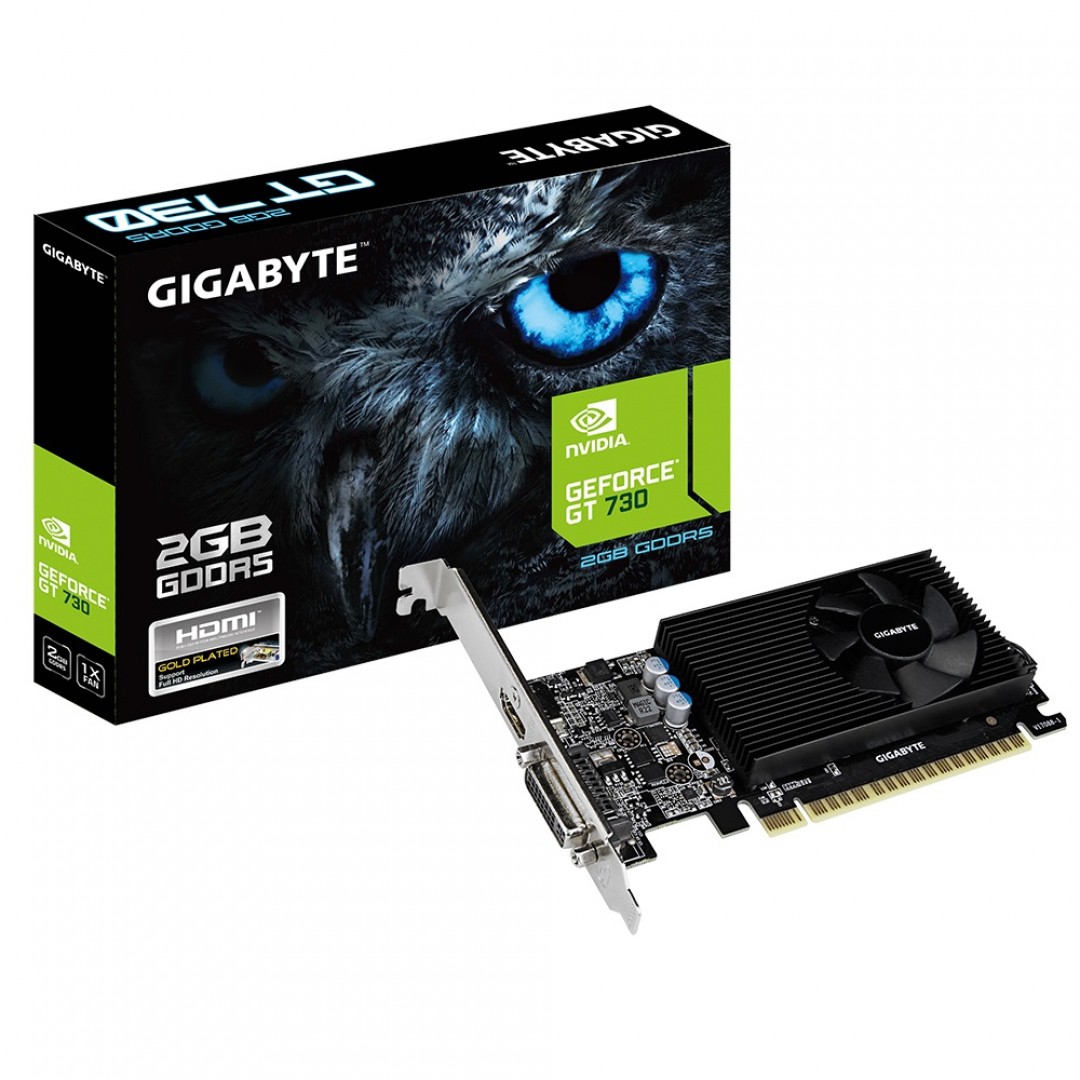 GIGABYTE GT730 2GB GV-N730D5-2GL GDDR5 64bit HDMI DVI PCIe 16X v2.0