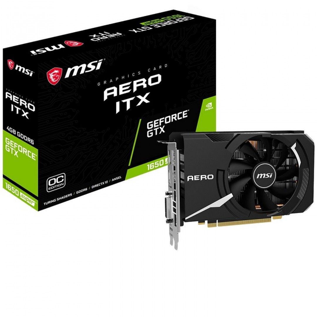 MSI GTX1650 SUPER 4GB AERO ITX OC GDDR6 128bit HDMI 3X DP PCIe 16X v3.0