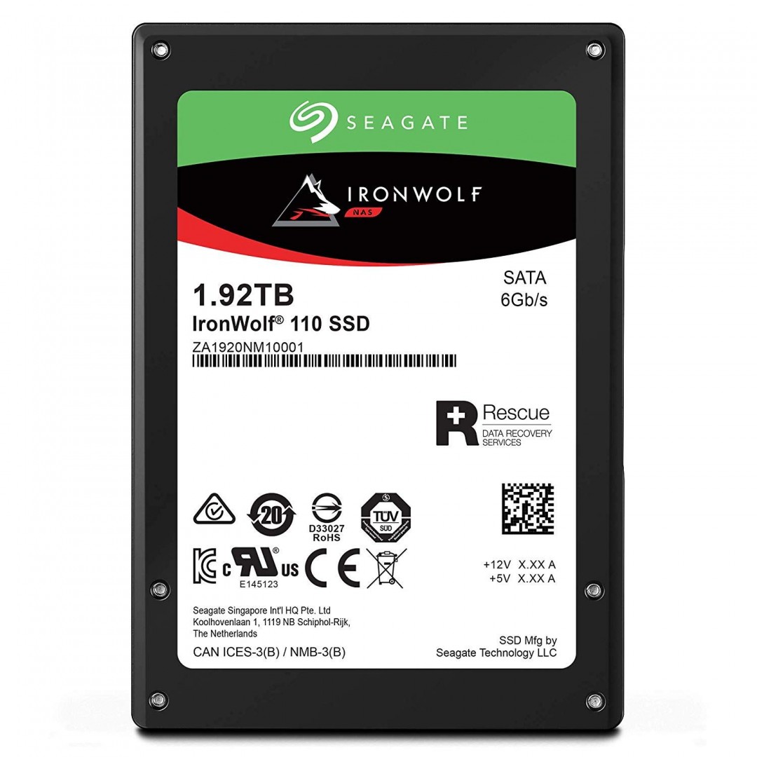 SEAGATE 1.92TB 2.5" 560-535MB/s SSD NAS DİSKİ Ironwolf 110SSD ZA1920NM10011