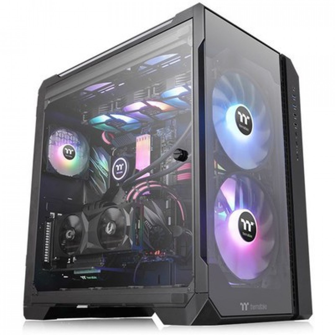 THERMALTAKE  POWERSIZ VIEW 51 CA-1Q6-00M1WN-00 2X 20CM RGB FANLI GAMING MID-TOWER KASA