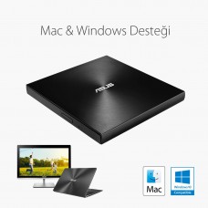 ASUS ZenDrive SDRW-08U7M-U- ultra ince taşınabilir 8X DVD yazıcı siyah